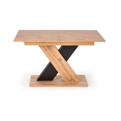 Uitschuifbare eettafel DROM 130/175x85 cm Wotan eik/zwart