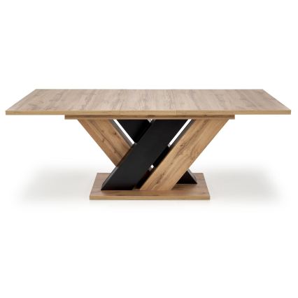 Uitschuifbare eettafel DROM 160/200x90 cm eik wotan/zwart
