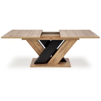 Uitschuifbare eettafel DROM 160/200x90 cm eik wotan/zwart