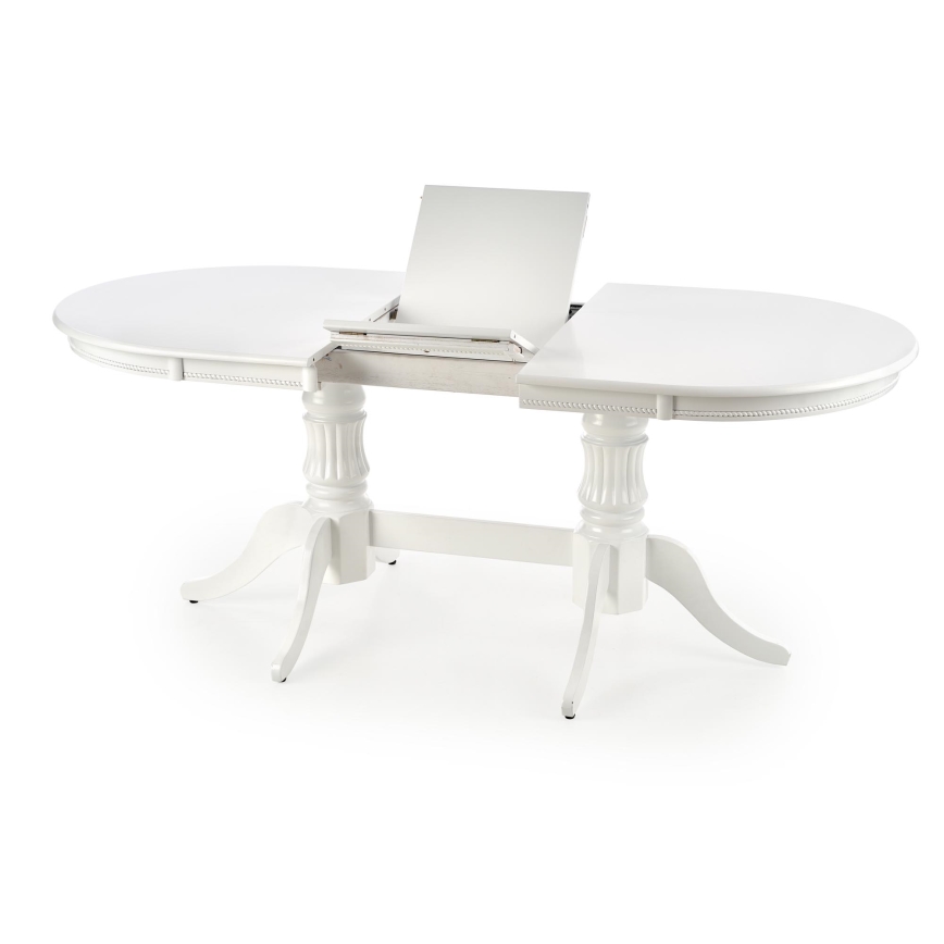 Uitschuifbare eettafel FUERTE 150/190x90 cm wit