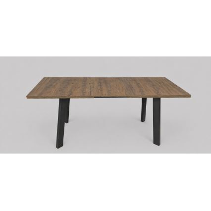 Uitschuifbare eettafel KERNO 150/190x80 cm eik Lefkas/zwart