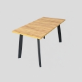 Uitschuifbare eettafel KERNO 150/190x80 cm eiken craft/zwart