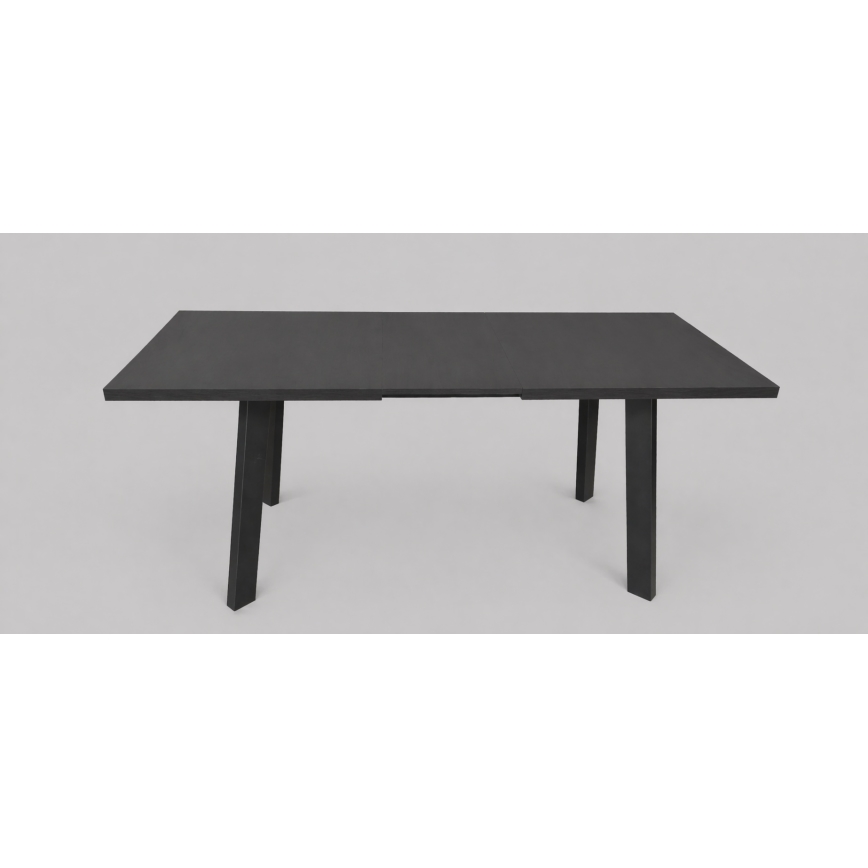 Uitschuifbare eettafel KERNO 150/190x80 cm zwart