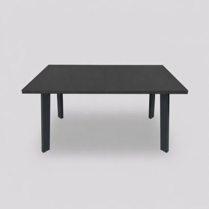Uitschuifbare eettafel KERNO 150/190x80 cm zwart