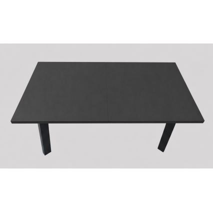 Uitschuifbare eettafel KERNO 150/190x80 cm zwart