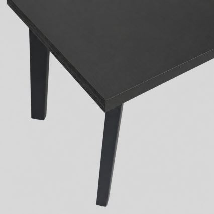 Uitschuifbare eettafel KERNO 150/190x80 cm zwart