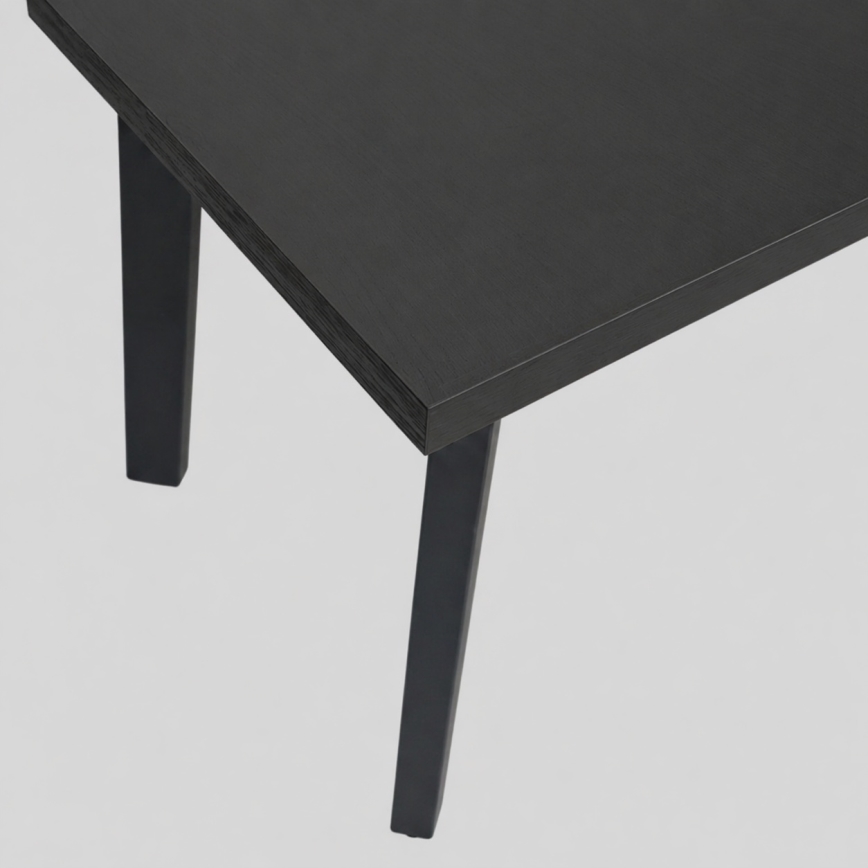 Uitschuifbare eettafel KERNO 150/190x80 cm zwart