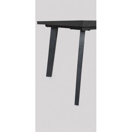 Uitschuifbare eettafel KERNO 150/190x80 cm zwart