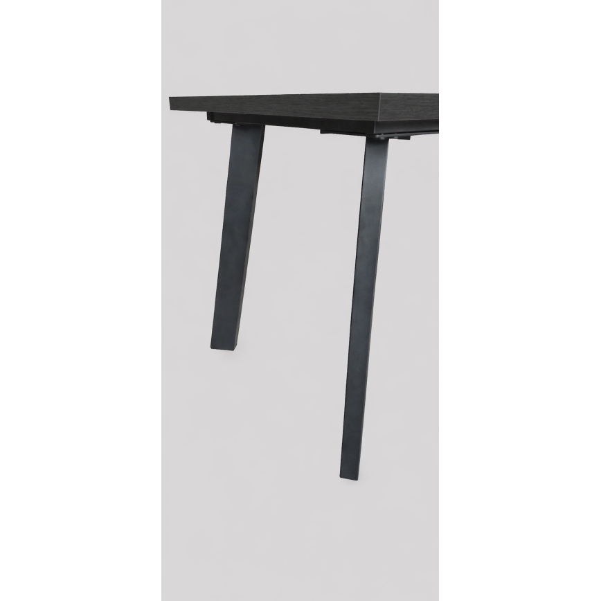 Uitschuifbare eettafel KERNO 150/190x80 cm zwart