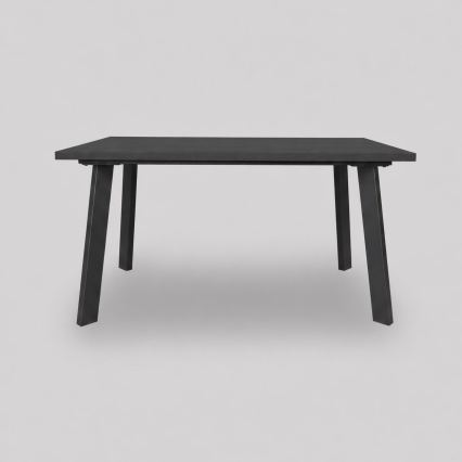 Uitschuifbare eettafel KERNO 150/190x80 cm zwart