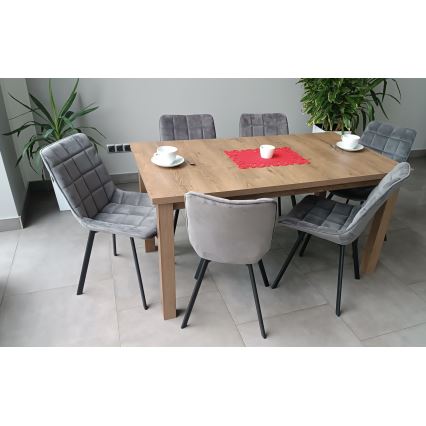 Uitschuifbare eettafel LIAM eiken