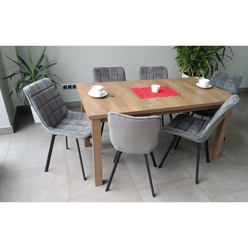 Uitschuifbare eettafel LIAM eiken