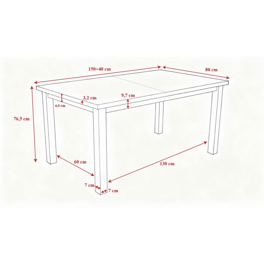 Uitschuifbare eettafel LIAM Sonoma eik