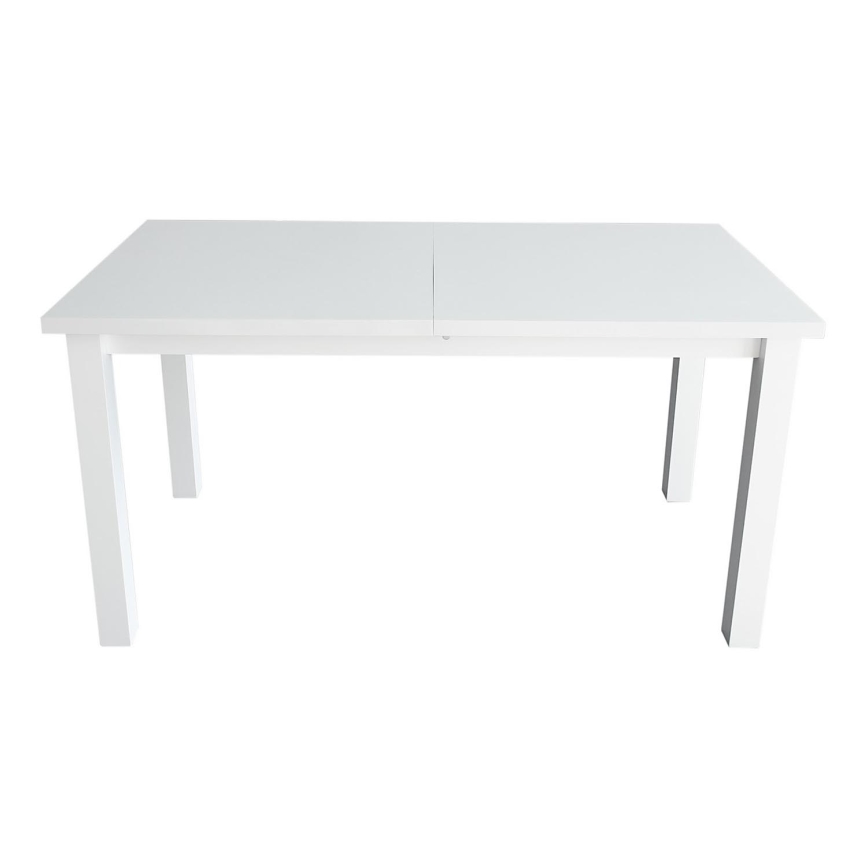 Uitschuifbare eettafel LIAM wit