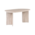 Uitschuifbare eettafel NEL 160x90 cm travertijn