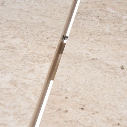 Uitschuifbare eettafel NEL 160x90 cm travertijn