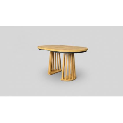 Uitschuifbare eettafel NEXUS 100/140 x 77 cm craft eik/zwart