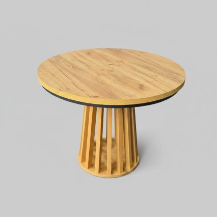 Uitschuifbare eettafel NEXUS 100/140 x 77 cm craft eik/zwart