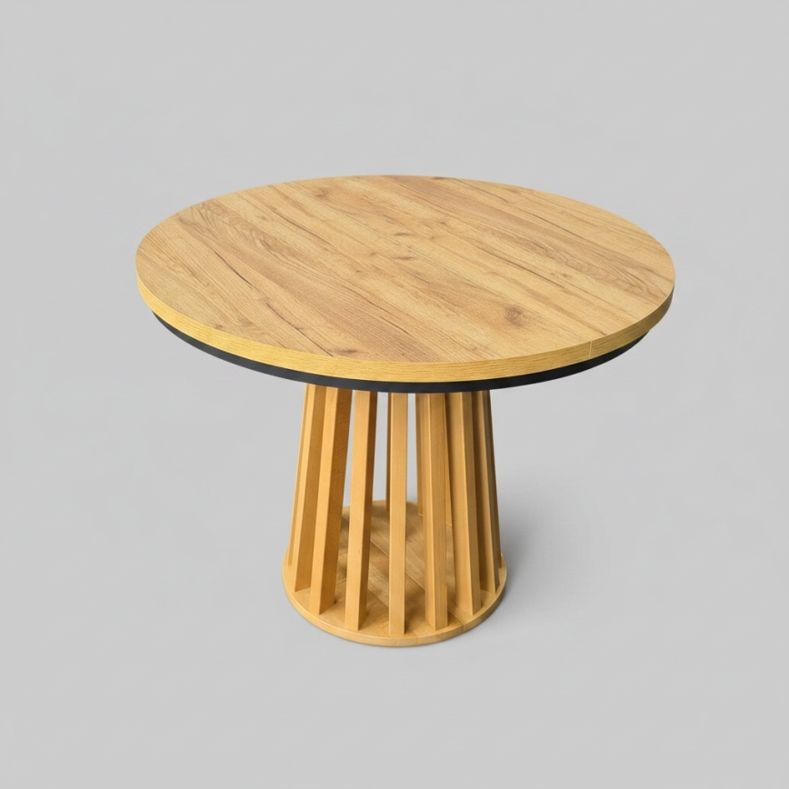 Uitschuifbare eettafel NEXUS 100/140 x 77 cm craft eik/zwart