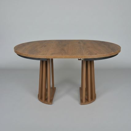 Uitschuifbare eettafel NEXUS 100/140x77 cm eik lefkas/zwart