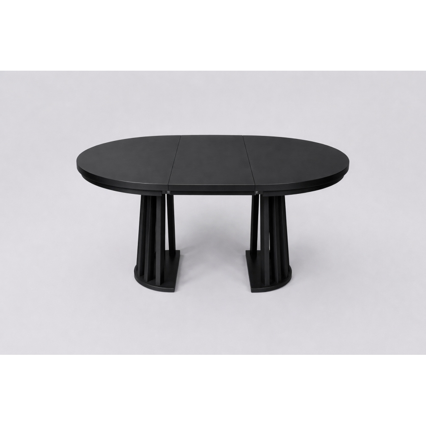 Uitschuifbare eettafel NEXUS 100/140x77 cm zwart