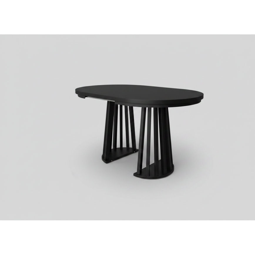 Uitschuifbare eettafel NEXUS 100/140x77 cm zwart