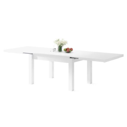 Uitschuifbare eettafel RALF voor 12 personen, wit