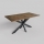 Uitschuifbare eettafel SAMLE 150/190x80 cm eik lefkas/zwart