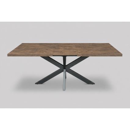 Uitschuifbare eettafel SAMLE 150/190x80 cm eik lefkas/zwart