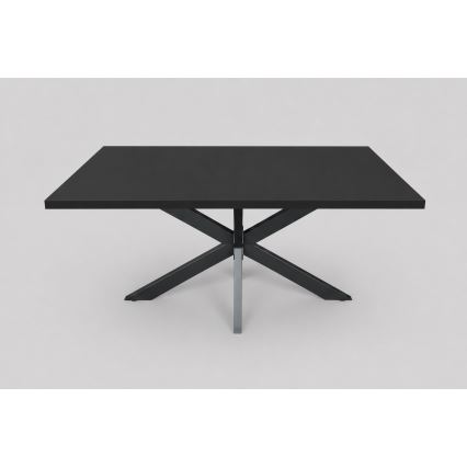 Uitschuifbare eettafel SAMLE 150/190x80 cm zwart