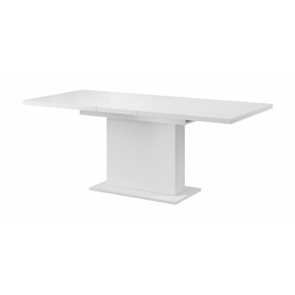 Uitschuifbare eettafel STRAP 160/200 x 90 cm wit
