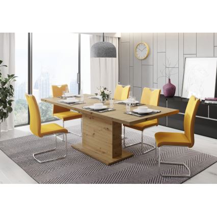 Uitschuifbare eettafel STRAP artisan eiken