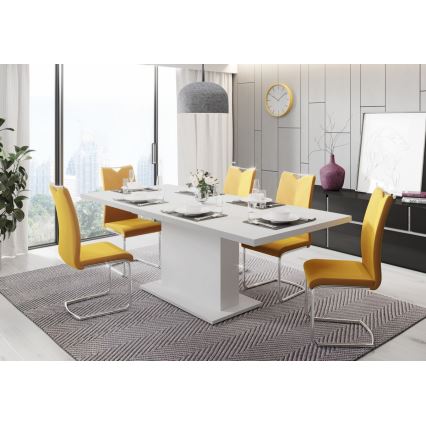 Uitschuifbare eettafel STRAP wit