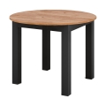 Uitschuifbare eettafel WILY artisan eiken/zwart