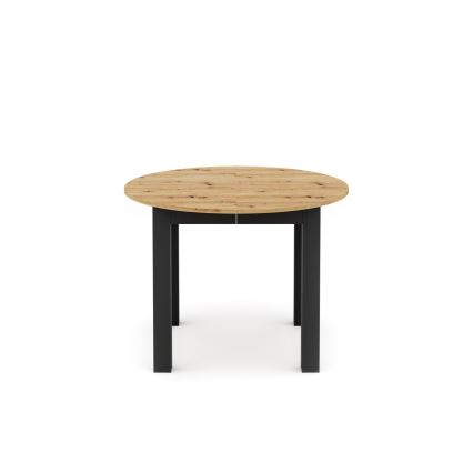 Uitschuifbare eettafel WILY artisan eiken/zwart