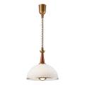 Uittrekbare plafondlamp CHIARA 1xE27/60W/230V donkerbruin/beuk