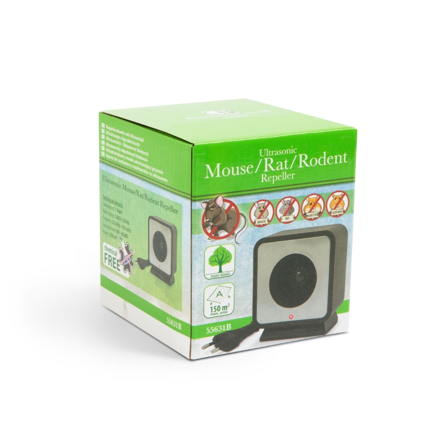 Ultrasone knaagdierverjager 1W/230V zwart