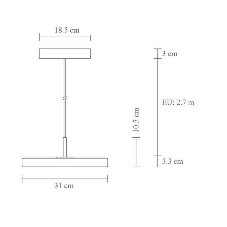 Umage 2206 - LED Hanglamp aan een koord ASTERIA MINI LED/14W/230V