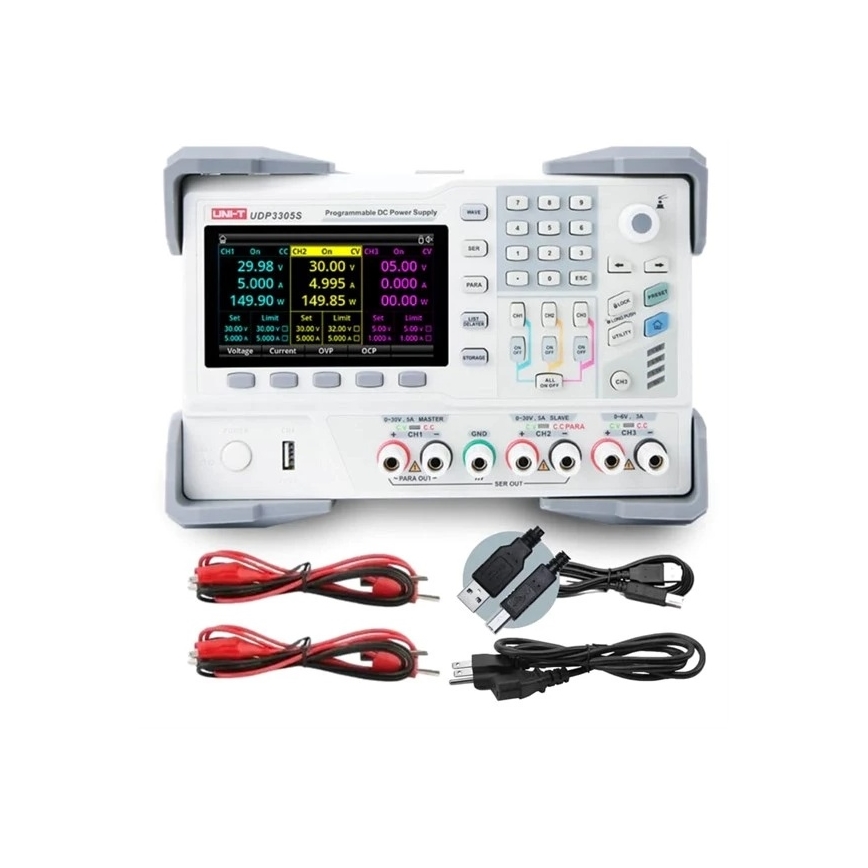 Uni-T UDP3305S-E - Laboratoriumvoeding UDP3305S-E 0-30V/0-6A
