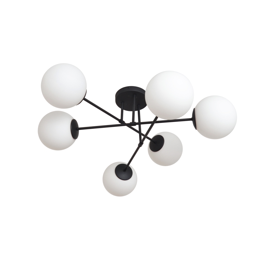 Universeel vervangingsglas MOON E27 diameter 16 cm wit