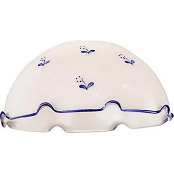 Universeel vervangingsglas NONNA E27 diameter 20 cm wit/blauw