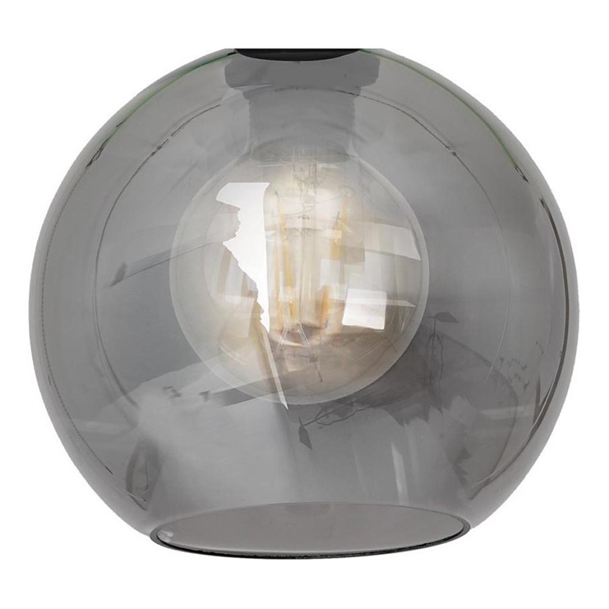 Universeel vervangingsglas SOFIA E27 diameter 20 cm gerookt zwart