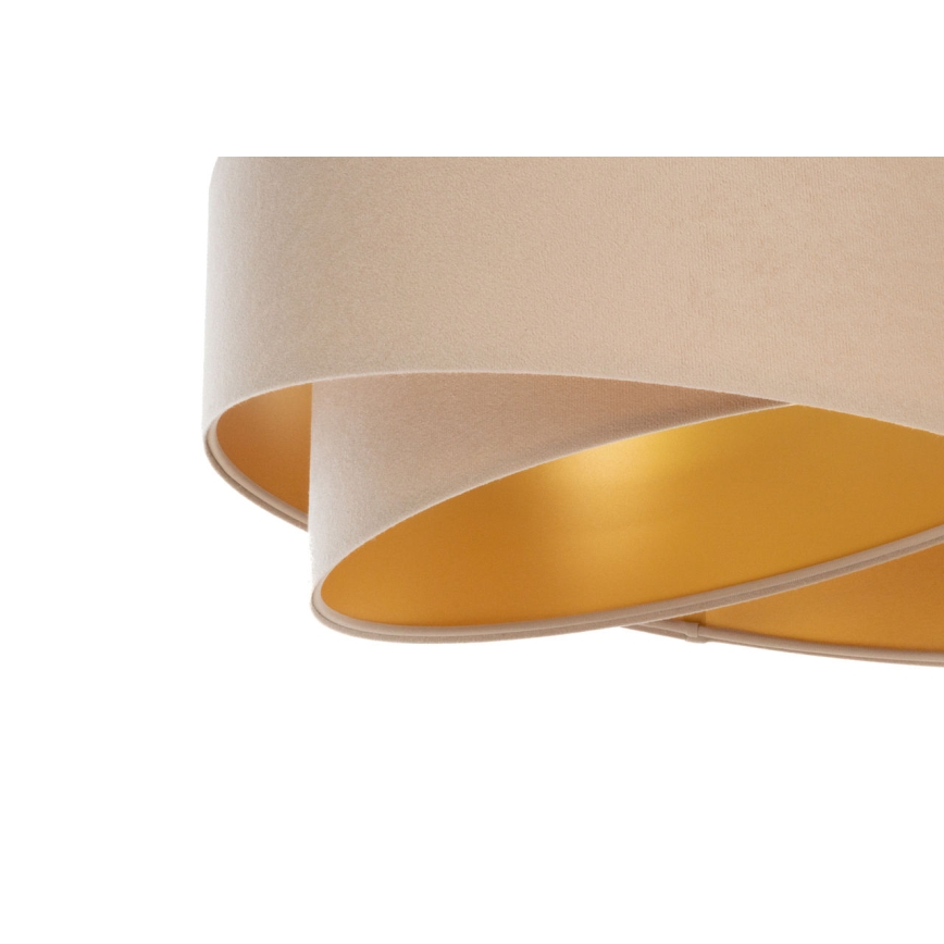 Universele lampenkap GALAXY E27 pr. 45 cm beige/goud