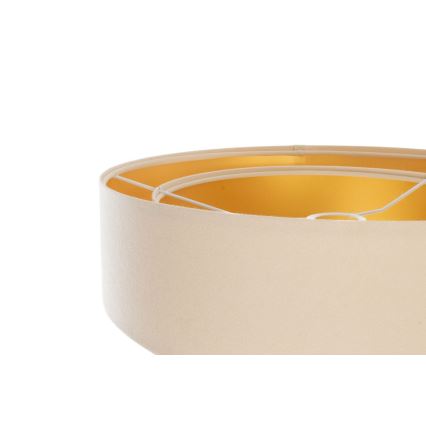 Universele lampenkap GALAXY E27 pr. 45 cm crème/goudkleurig