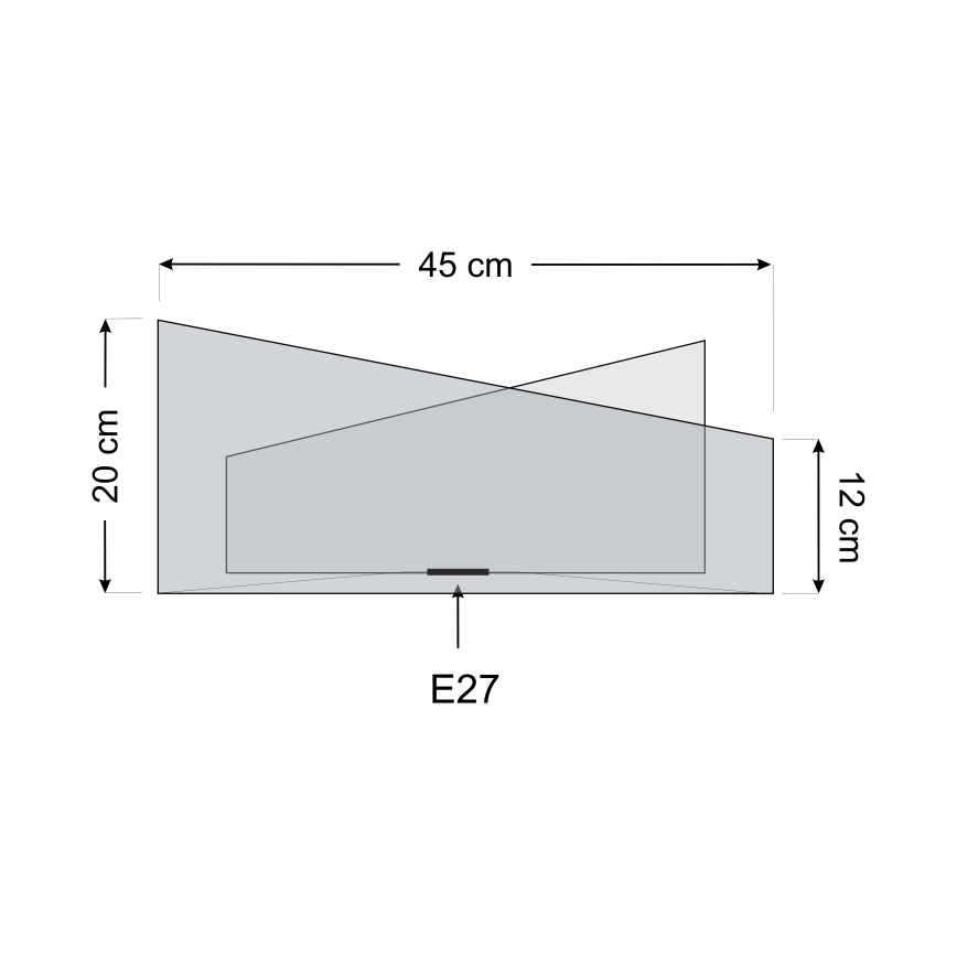 Universele lampenkap GALAXY E27 pr. 45 cm crème/goudkleurig
