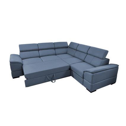Universele hoekvouwbare loungeset met een opslagruimte GRANADA blauw