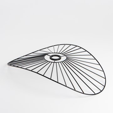 Universele lampenkap CURITIBA 40x56 cm zwart