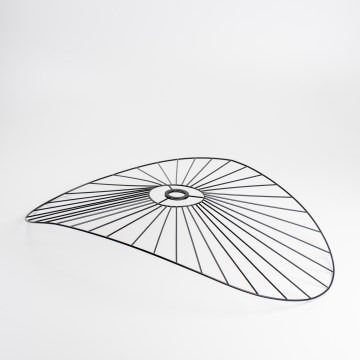 Universele lampenkap CURITIBA 60x80 cm zwart