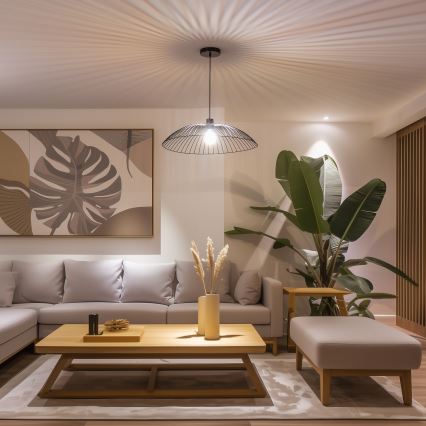 Universele lampenkap CURITIBA Ø 60 cm zwart