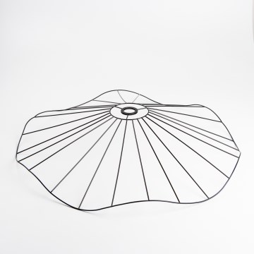 Universele lampenkap CURITIBA Ø 80 cm zwart